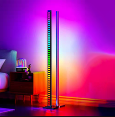 BOT LED podna lampa s glazbenim načinom rada AC1 122 cm WiFi RGB crna