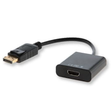 SAVIO Savio CL-55 Adapter DisplayPort na HDMI, Duljina 0.2 m, Crni
