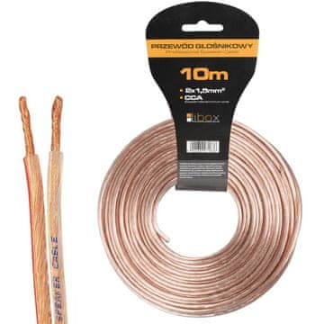 slomart Libox zvučnički kabel LB0008-10, 2x1.50mm, 10m, prozirni