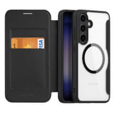 Dux Ducis Skin X preklopna maska za Samsung Galaxy S24 Plus, crno