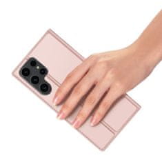 Dux Ducis Skin Pro preklopna maska za Samsung Galaxy S24 Ultra, ružičasta