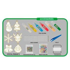 Netscroll Kreativni set za djecu, s motivima dinosaura, DIY igračke, izrada obojanih obeskova s dijamantima, 6 dizajna, potiče maštu i motoriku, ArtCraft, mladići i djevojke