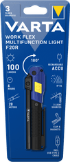 Varta Work Flex F20R ručna svjetiljka, 100 lm, crna