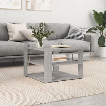 Vidaxl Klub stolić, sivi hrast sonoma, 59,5x59,5x40 cm