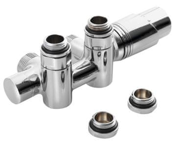 Bruckner WICHER TERMOSTATSKI SET SREDIŠNJI PRIKLJUČAK 50MM KROMIRANI