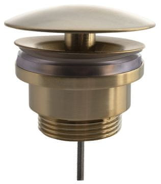 SILFRA Zlatni mat umivaonički ispust 5/4", fiksna kapica, mosaz, 5-55 mm