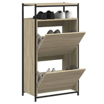 Vidaxl Ormarić za cipele Sonoma hrast 60x34x112 cm