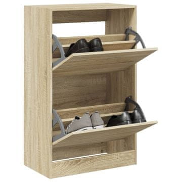Vidaxl Ormarić za cipele Sonoma hrast 60x34x96,5 cm