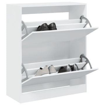 Vidaxl Ormarić za cipele Bijeli 80x34x96,5 cm Materijal na bazi drveta