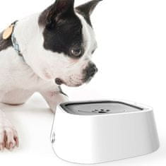 Netscroll Posuda za vodu za pse i mačke, bez prolijevanja, dozira količinu vode na dodir, stabilna i protuklizna, 1L kapacitet, NoSplashBowl