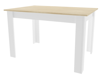 BE NP Stol 120x80 Sonoma Hrast + Bijela