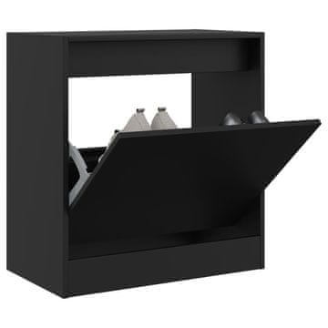 Vidaxl Ormarić za cipele Crni 60x34x63,5 cm Materijal na bazi drveta