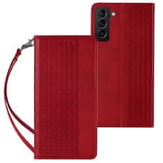 MG Magnet Strap preklopna maska za Samsung Galaxy S23 Ultra, crvena