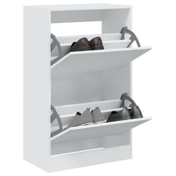 Vidaxl Ormarić za cipele Bijeli 60x34x96,5 cm Materijal na bazi drveta