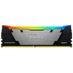 Kingston Fury Renegade RGB pomnilnik (RAM), 32 GB (2x 16 GB kit), DDR4, 3600 MHz, CL16, DIMM (KF436C16RB12AK2/32)