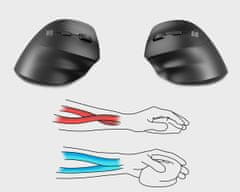 Natec CRAKE 2 vertikalni bežični miš, 2400DPI, Bluetooth, za ljevoruke korisnike