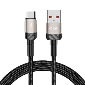 Tech-protect Ultraboost Evo kabel USB / USB-C 100W 5A 2m, titanium