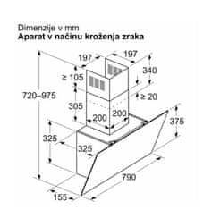 Bosch Serie 2 DWK85DK60 zidna napa, crno staklo