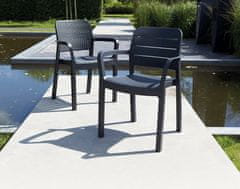 KETER Elegantan Grafitni Naslonjač Samanna - Otpornost i Udobnost Kombinirani