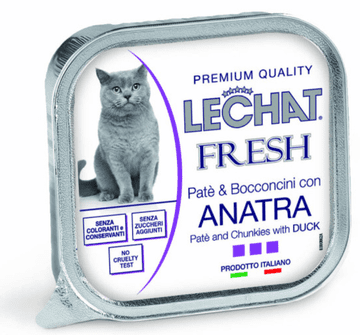 LECHAT EXCELLENCE Fresh mokra hrana za mačke, patka, 100 g