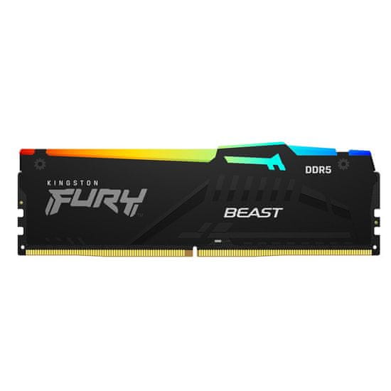 Kingston Fury Beast RAM pomnilnik, 32 GB, 5600 MT/s, DDR5, CL40, XML, RGB, 1 kos (KF556C40BBA-32)