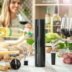 InnovaGoods Električni otvarač s dodacima za vino Corking 