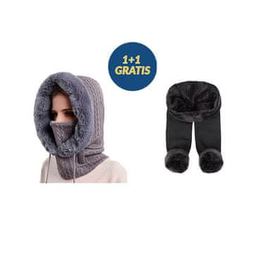 Netscroll Zimski set kapa i šal s flis podstavom za ugodnu toplinu u hladnim danima, FullBundle