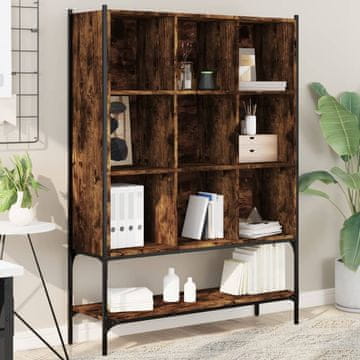 Vidaxl Biblioteka dimljena hrastovina 102x30x141,5 cm