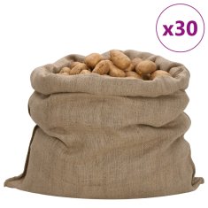 Vidaxl Jutene vreće 30 kom 100 x 110 cm 100 % juta 340 g/m²