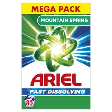 Ariel prašak za pranje, Mountain Spring, 4,4 kg, 80 pranja