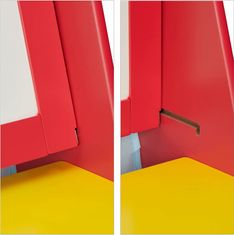 Aga Dječja ploča s stolicom Crvena