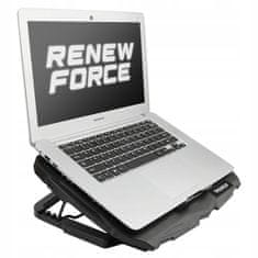 Dexxer LED crvena hladnjaka za laptop 4x ventilator 2x USB