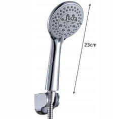 Ruhhy Tuš ručka 5 funkcije glava 23cm + crijevo 130cm i držač