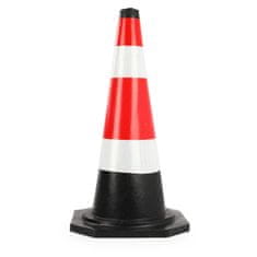 MAR-POL Cestovni gumeni prometni stupić sa reflektirajućom naljepnicom 60cm - stožac