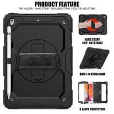 Tech-protect Solid 360 maska za iPad 10.2'' 2019 / 2020 / 2021, crno