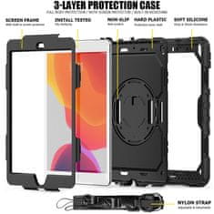 Tech-protect Solid 360 maska za iPad 10.2'' 2019 / 2020 / 2021, crno