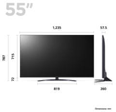 55UR8100 televizor, 139 cm, UHD