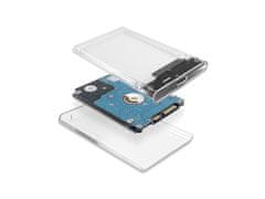 Verkgroup 2.5 "SATA kućište za tvrdi disk USB 3.0 LED Transparent