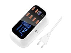 Verkgroup 8x USB 3.0 brzi LCD punjač 5-12V 40W