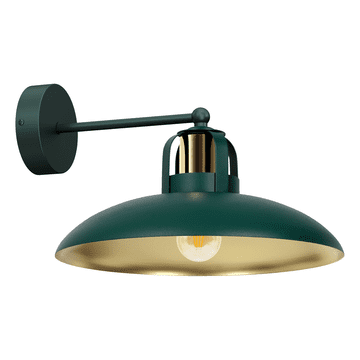 Zidna lampa FELIX ZELENA/ZLATNA 1xE27