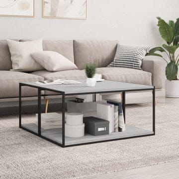 Vidaxl Zidne police, 4 kom, sivi hrast sonoma, 80x40x1,5 cm