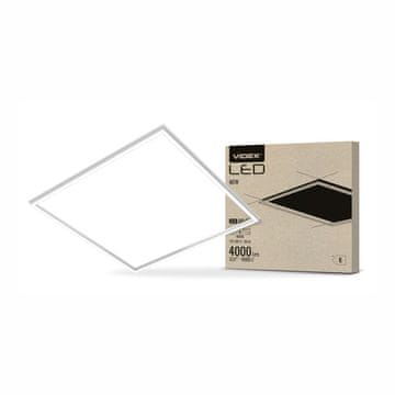 Stropna ploča, svjetleći okvir za kasetu od 60 cm, ugrađena LED Videx ploča 40W 4000K 4500lm