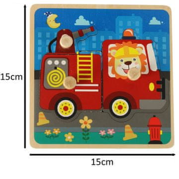 Ikonka Aga Drvene Puzzle Vatrogasna postrojba