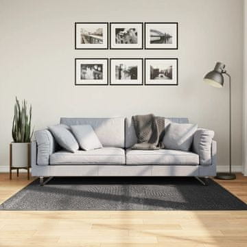 Vidaxl IZA tepih, niski flor, antracit, 120x170 cm