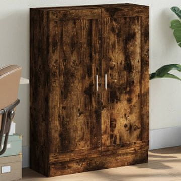 Vidaxl Biblioteka dimljena hrastovina 82,5 x 30,5 x 115 cm