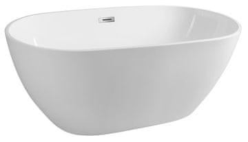 AQUALINE Samostojeća akrilna kada DOURO 150x82cm - bijela, elegantan dizajn