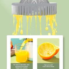 Netscroll Prijenosni sokovnik i cjedilo za citruse i voće, USB punjenje, brzo cijeđenje, lako čišćenje, 400 ml kapacitet, ProJuicer