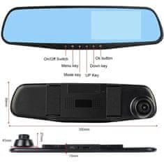 MG DVR-01 auto kamera 5'' + kamera za vožnju unazad