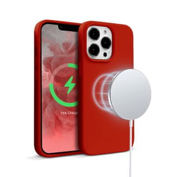 Crong Color Cover Magnetic - iPhone 13 Pro Max MagSafe maskica (crvena)
