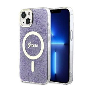 Guess 4G MagSafe - maskica za iPhone 14 Plus (ljubičasta)